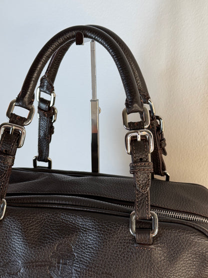 Prada Bauletto logo jaquard