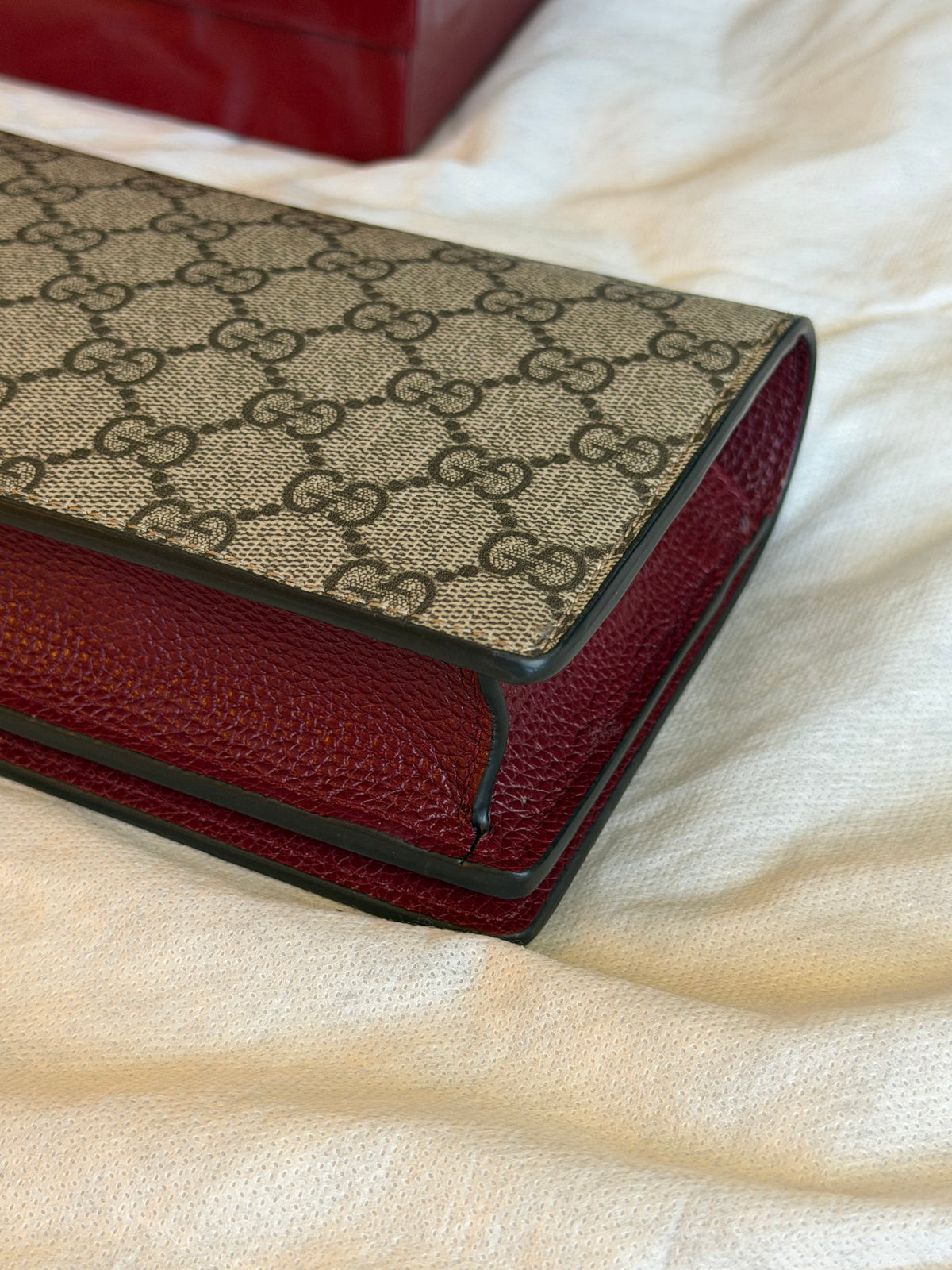 Gucci GG Marmont wallet on chain