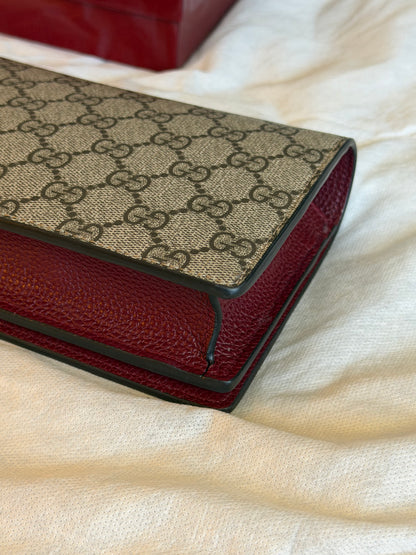 Gucci GG Marmont wallet on chain