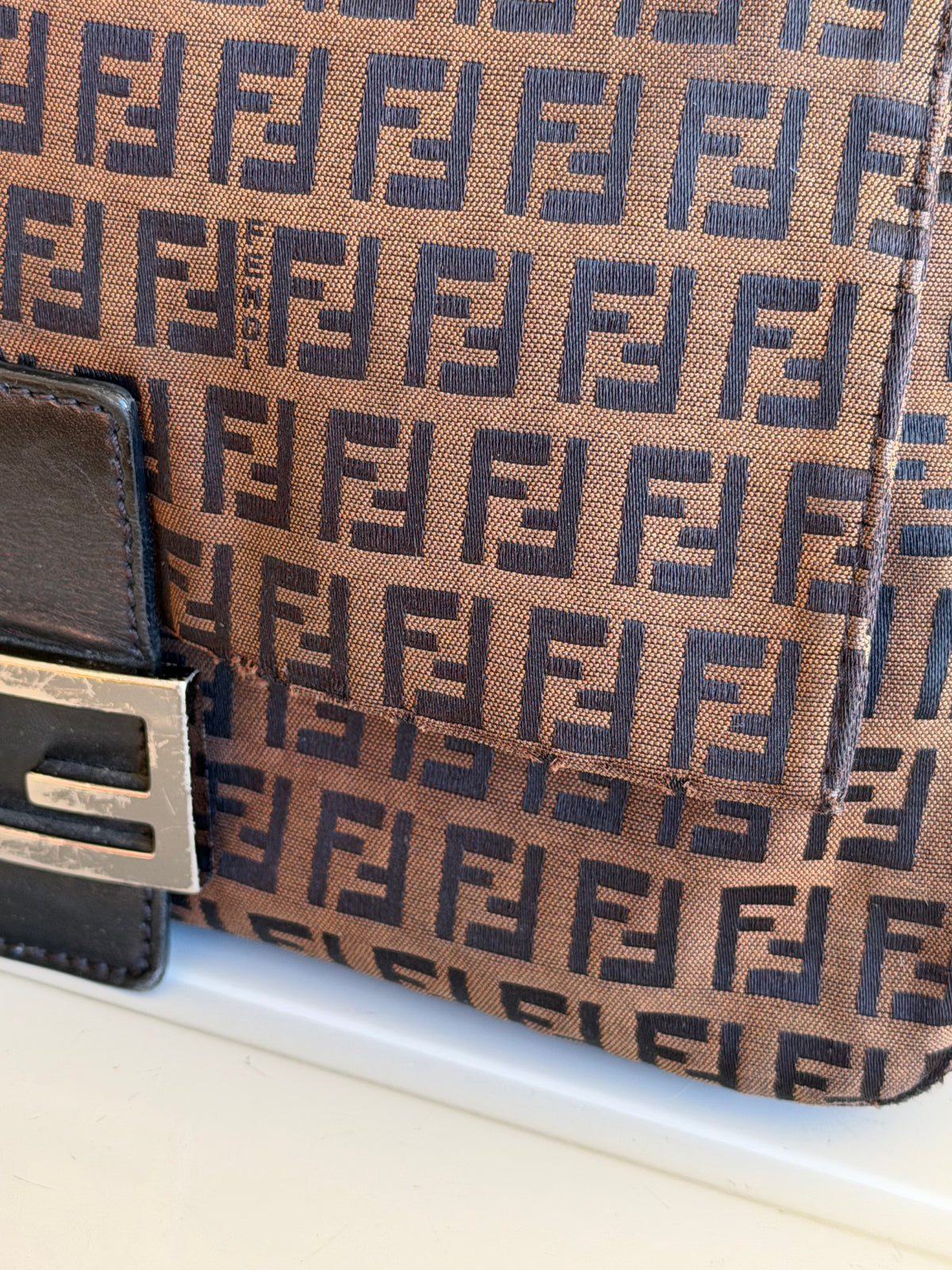 Fendi Mamma Baguette Zucchino Marrone