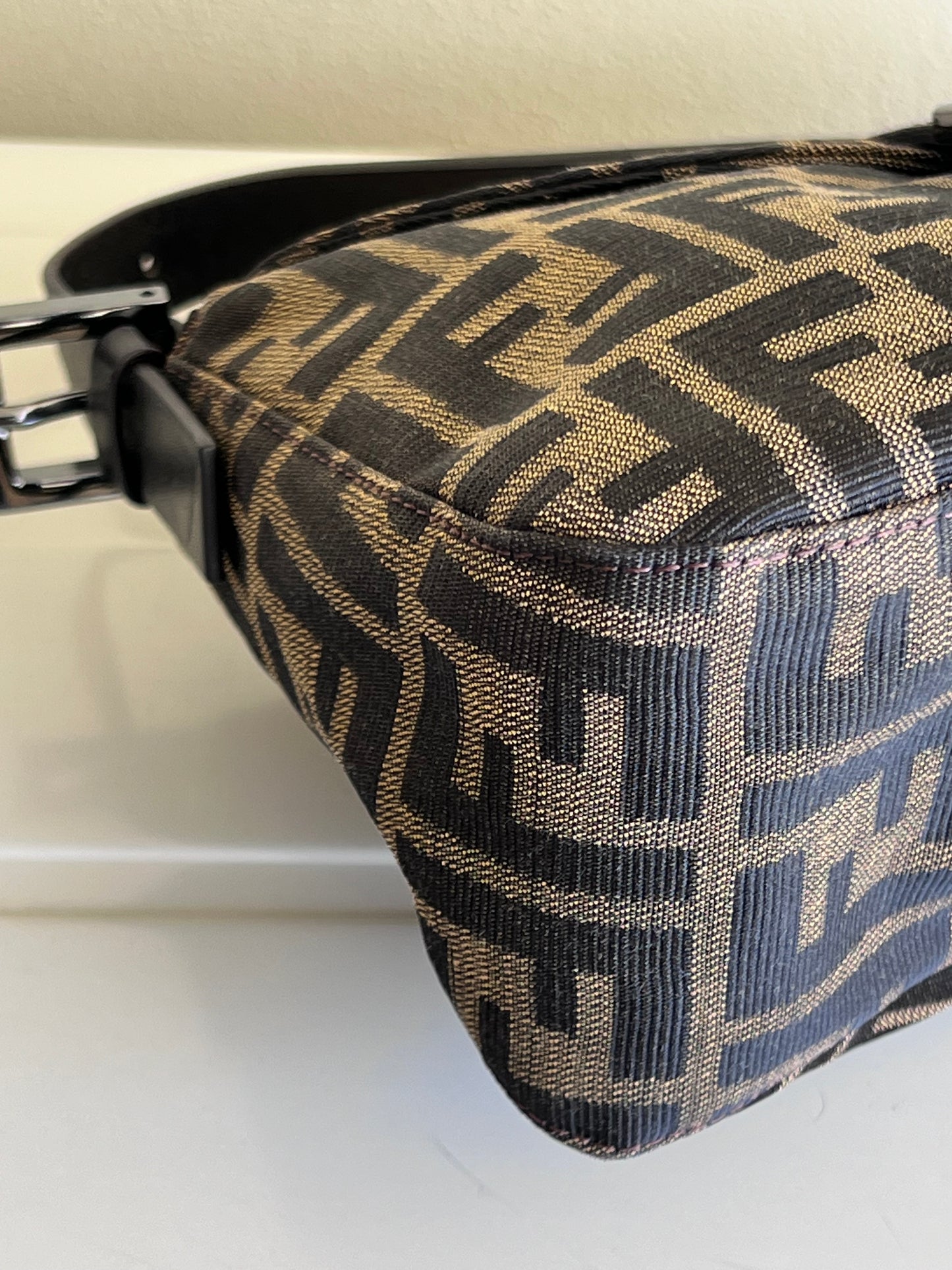Fendi baguette Double Flap Zucca