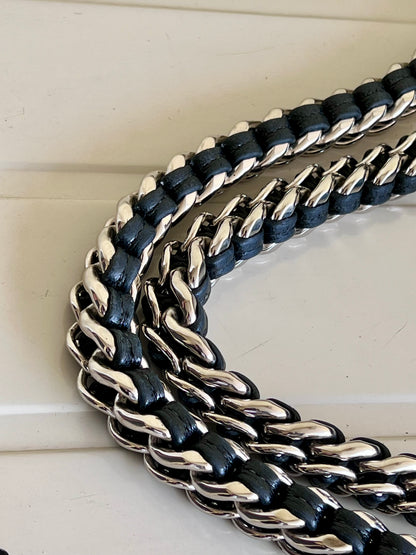Prada leather chain
