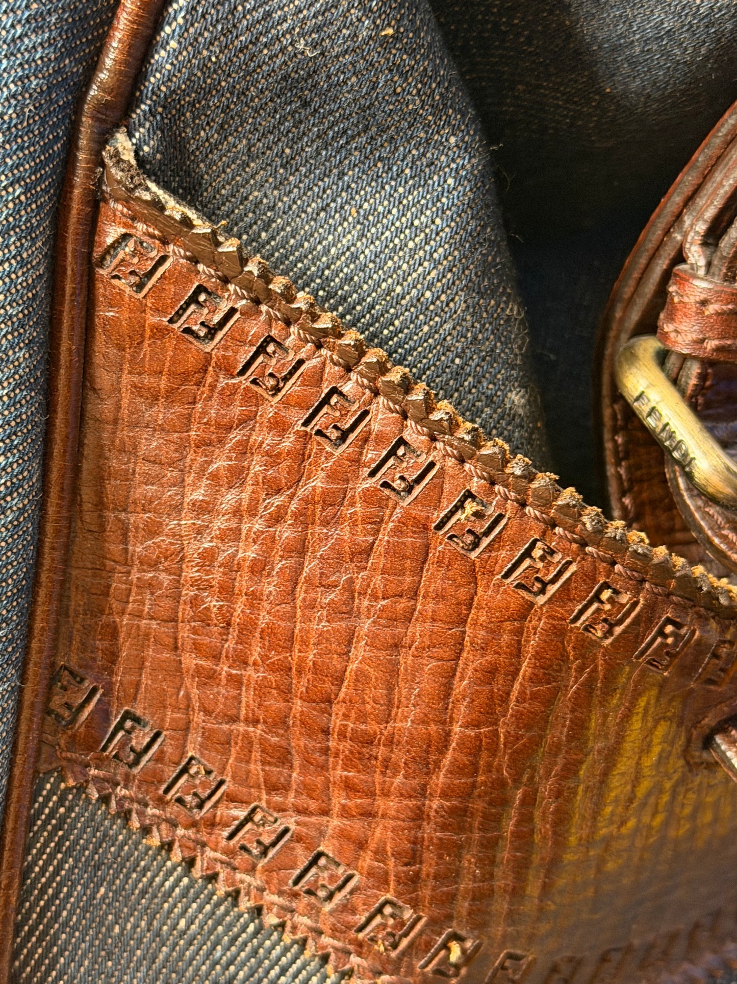 Fendi Etniko Tote Denim