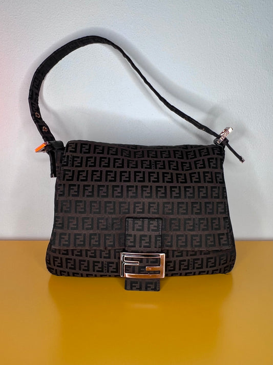 Fendi Mamma Baguette Dark Brown