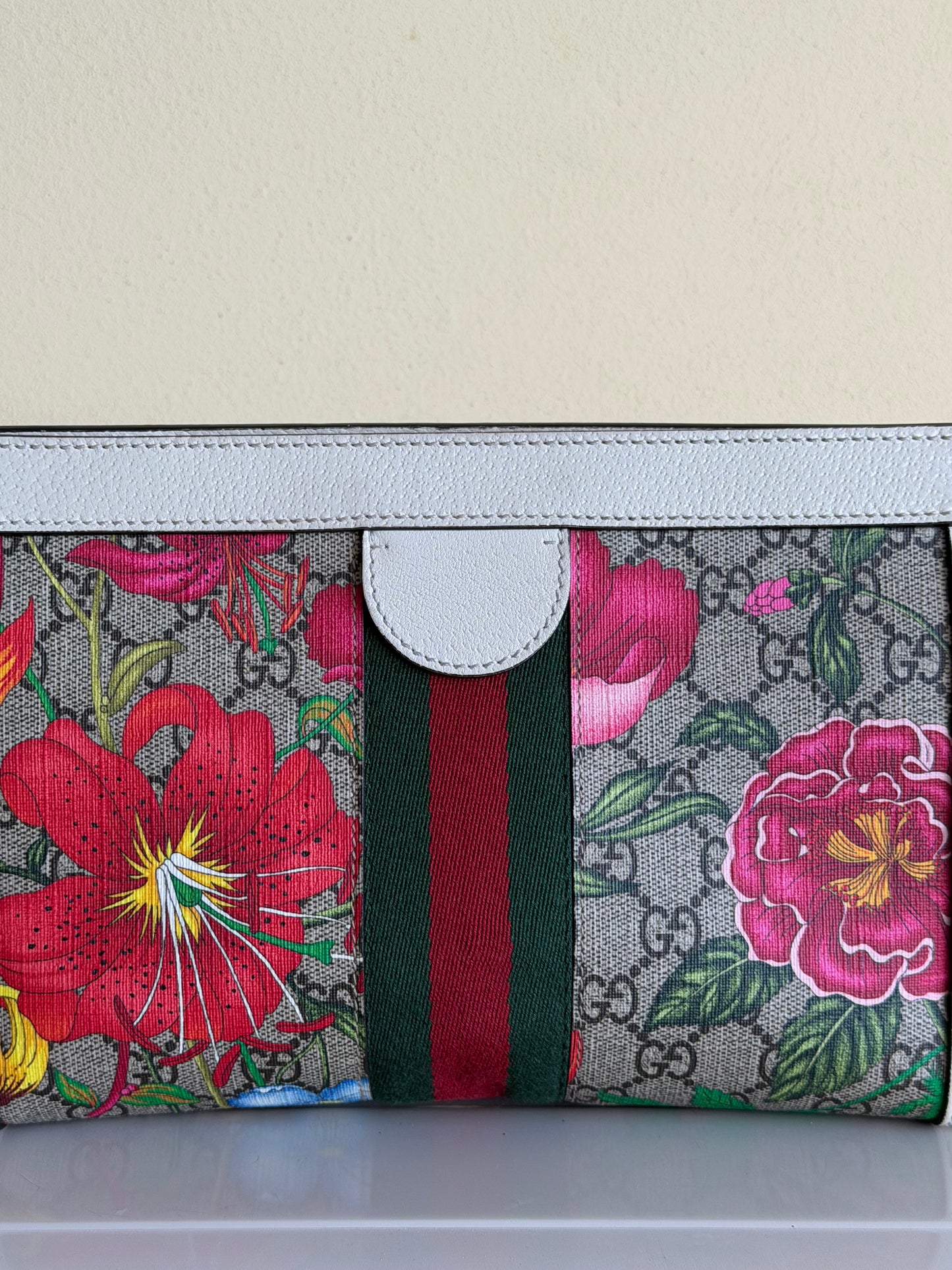 Gucci tracolla Ophidia GG flora