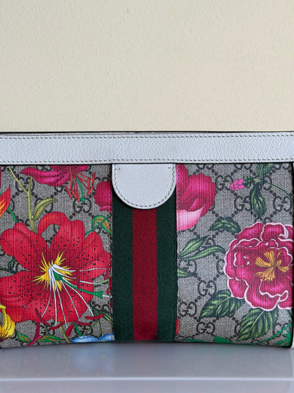 Gucci tracolla Ophidia GG flora