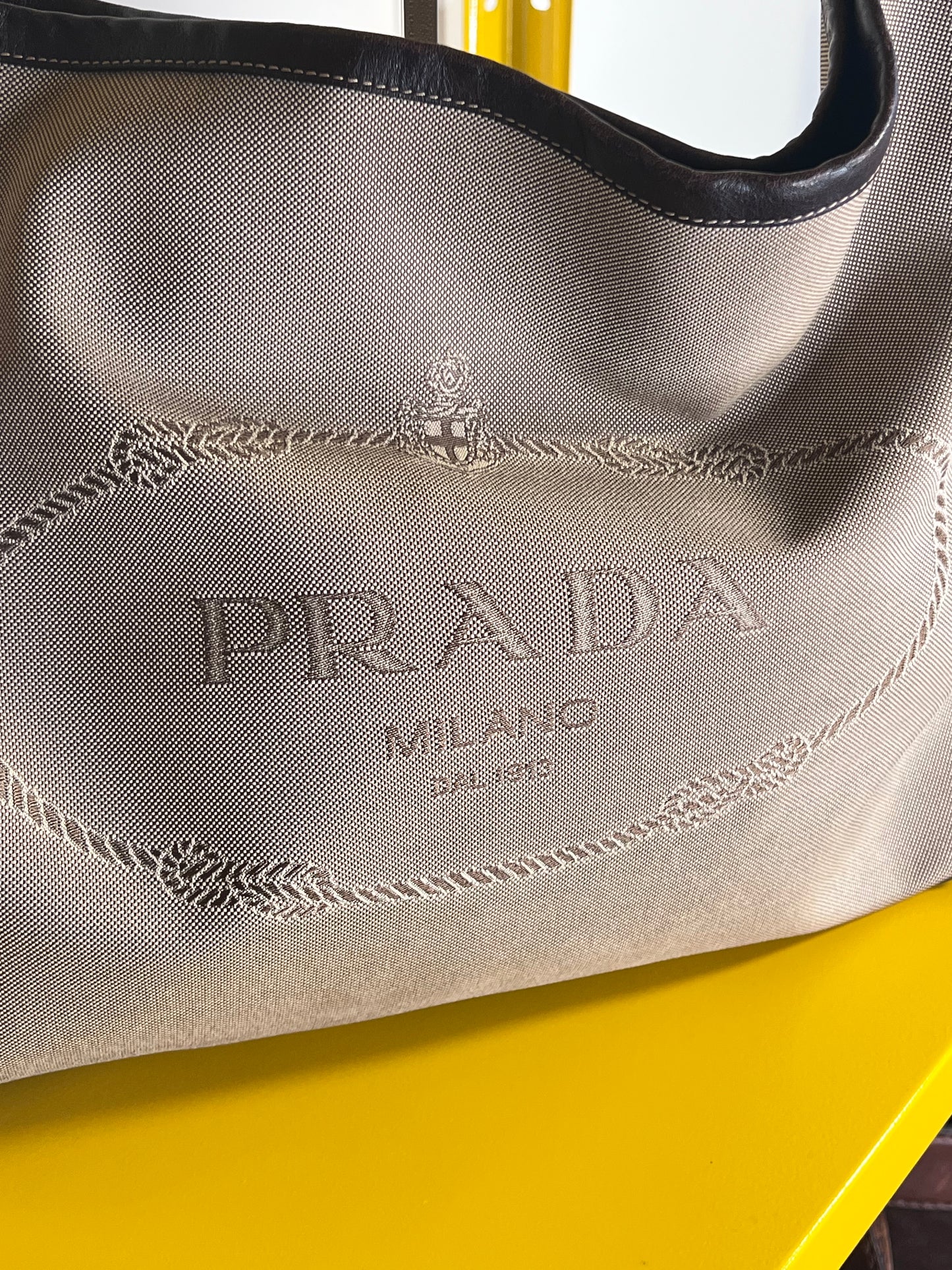 Prada logo Jaquard