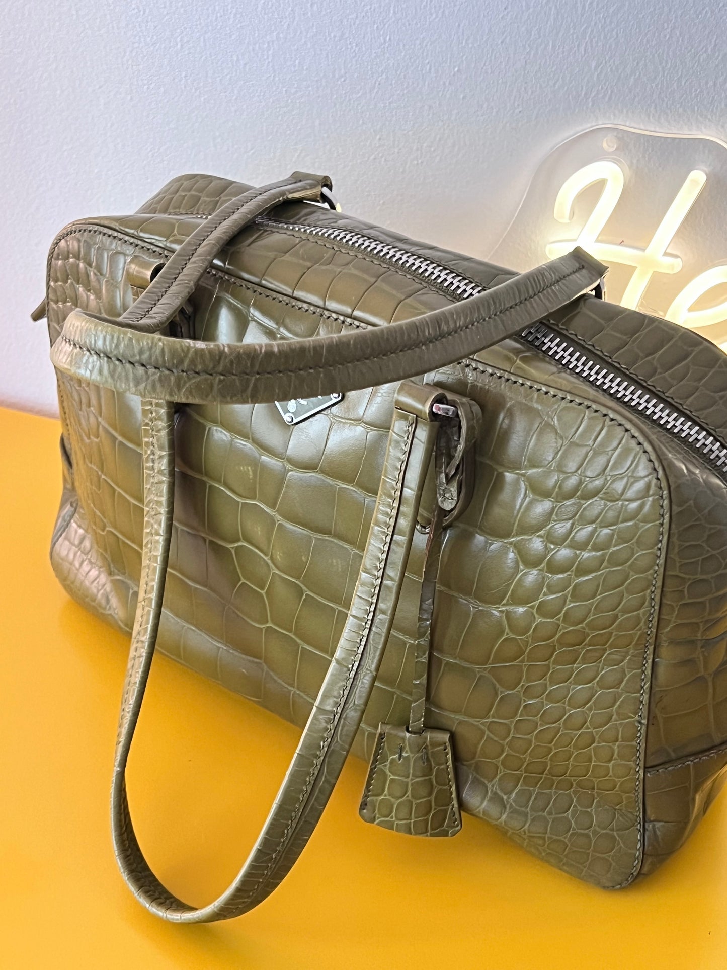 Bauletto Prada Verde