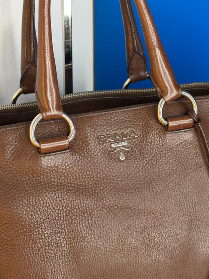 Prada tote chocolate