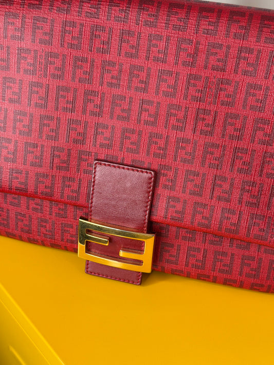 Fendi Mamma tessuto roll red