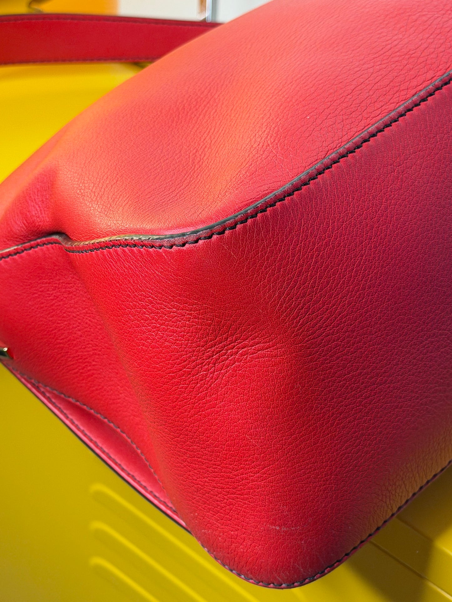 Fendi Mama Baguette rossa