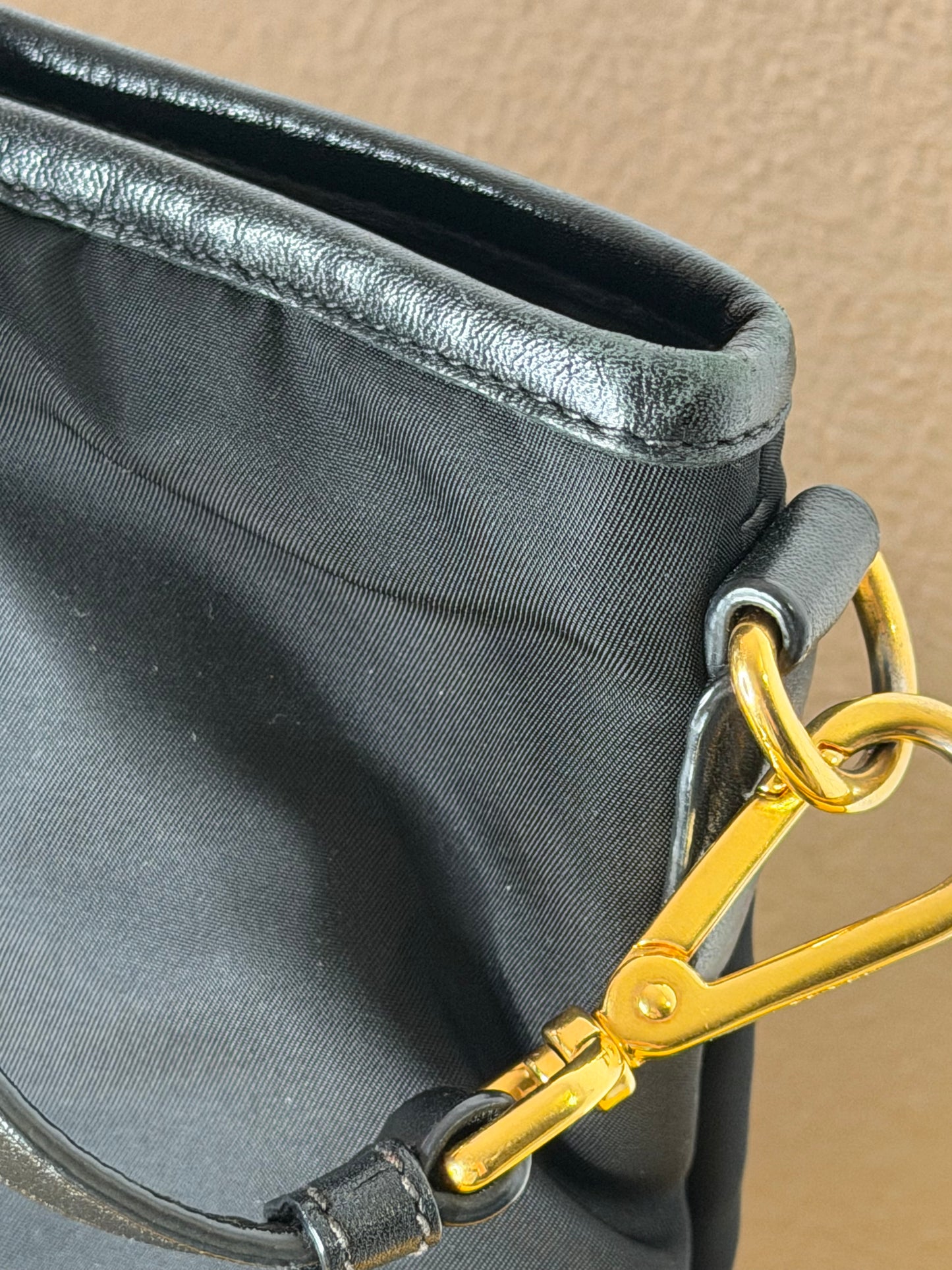 Prada tote nylon/pelle