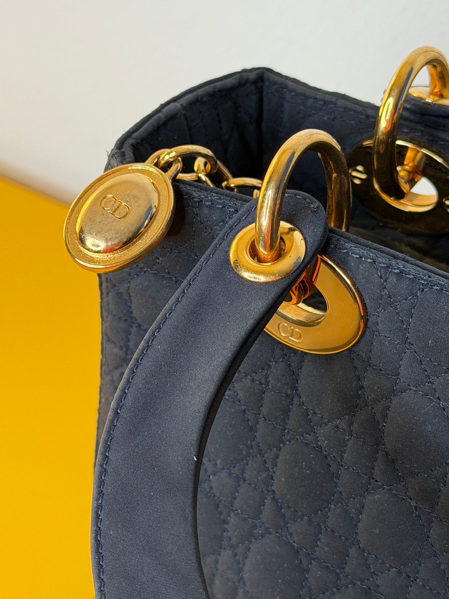 Lady Dior vintage blu notte