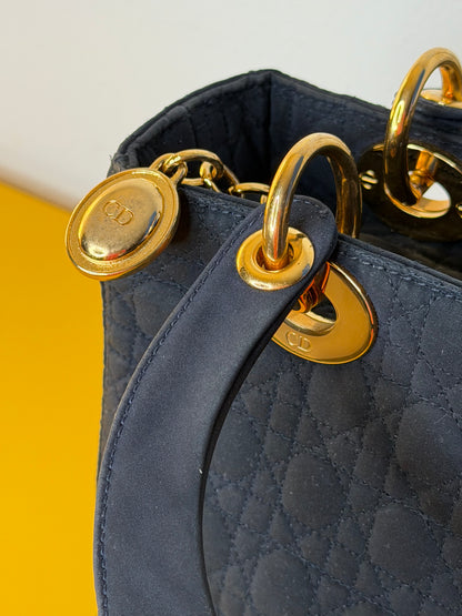 Lady Dior vintage blu notte