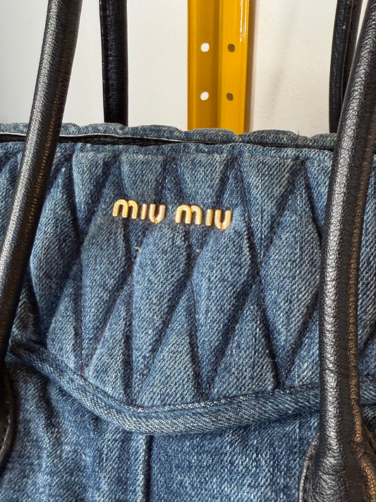 Miu Miu biker denim