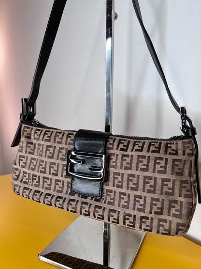 Fendi Mini Baguette Beige/Brown