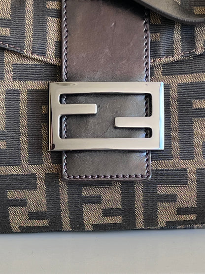 Fendi baguette Double Flap Zucca