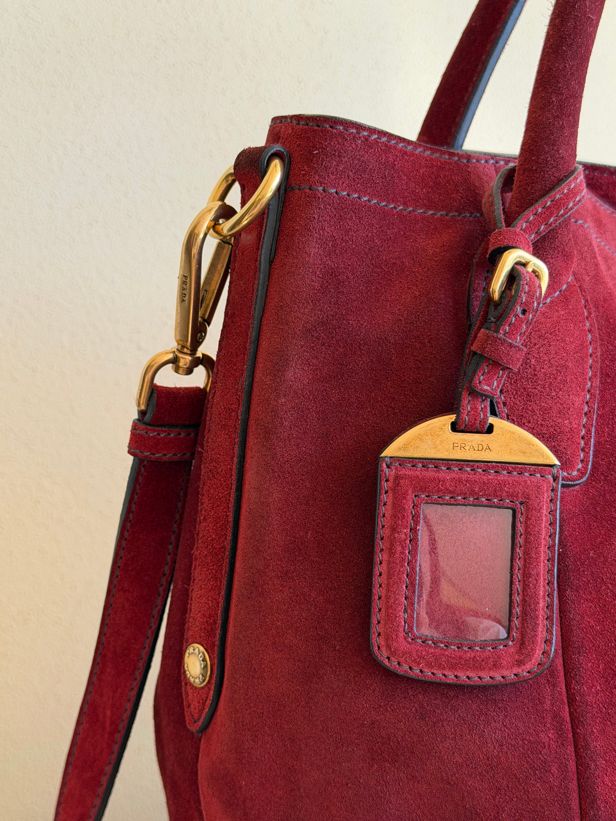 Prada Tote Bordeaux
