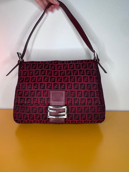 Fendi Mamma Baguette Bordeaux
