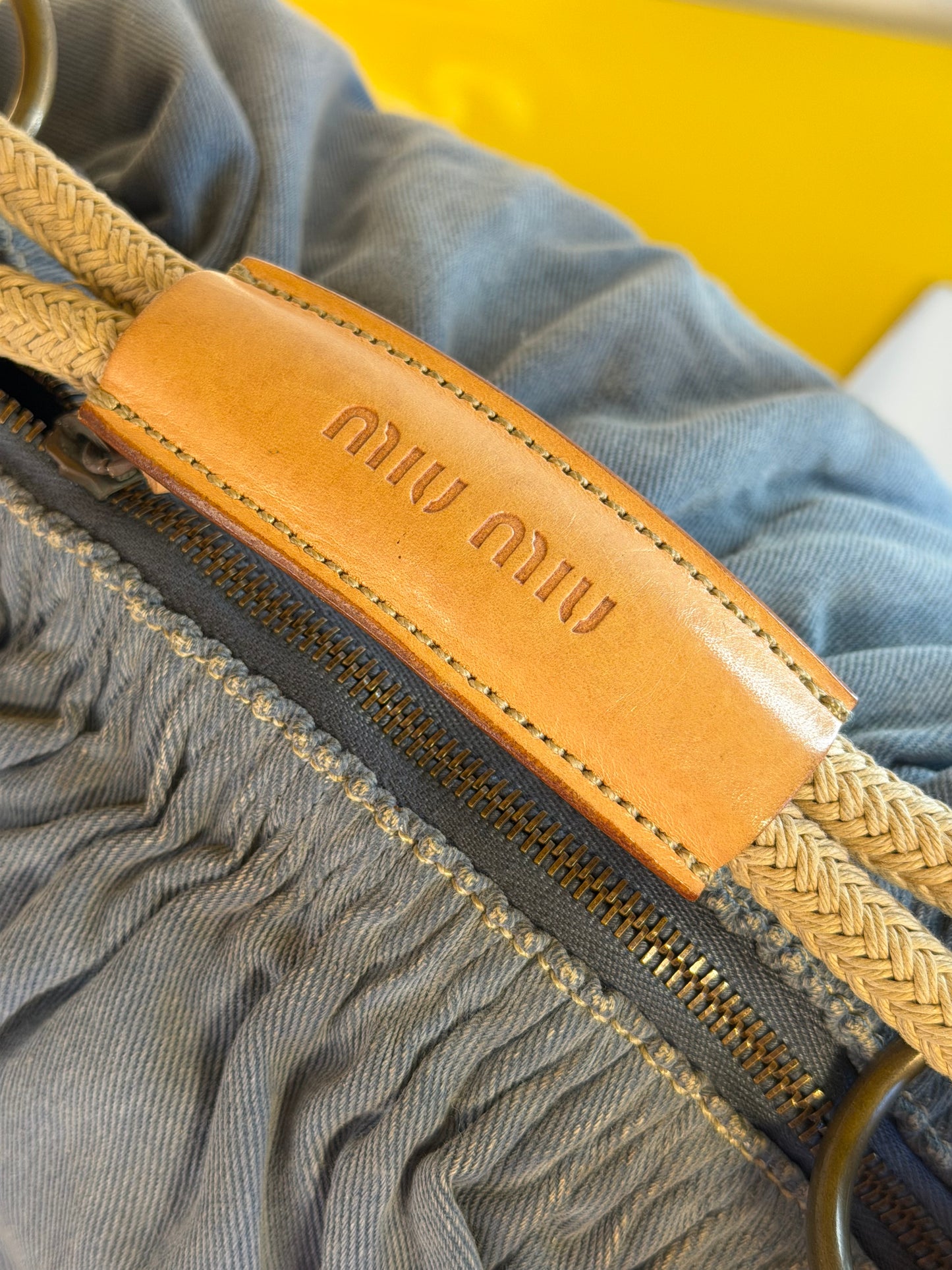 Miu Miu pouch denim