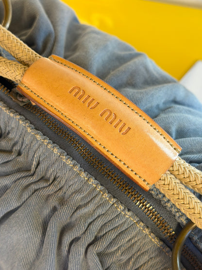 Miu Miu pouch denim