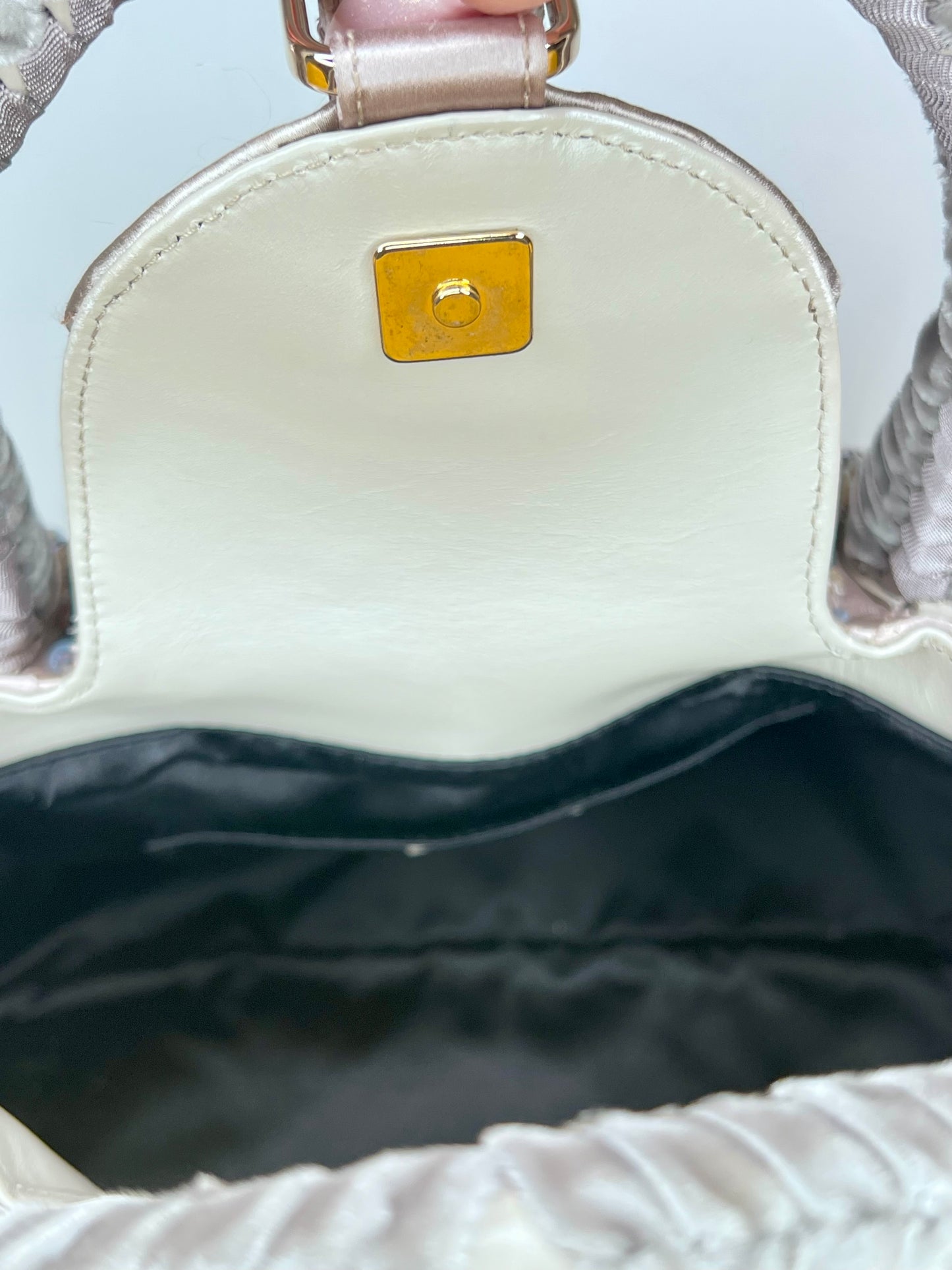 Fendi Spy Bag in raso con paillettes