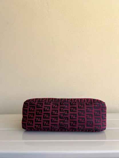 Fendi baguette Double Flap rossa/nera