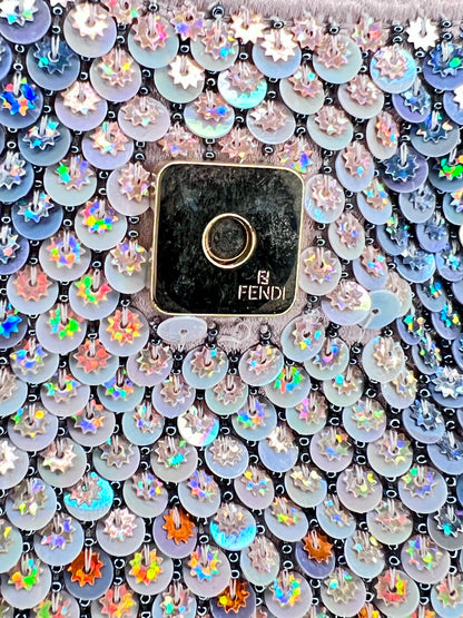 Fendi Spy Bag in raso con paillettes