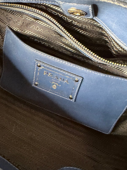 Prada soft calf blu