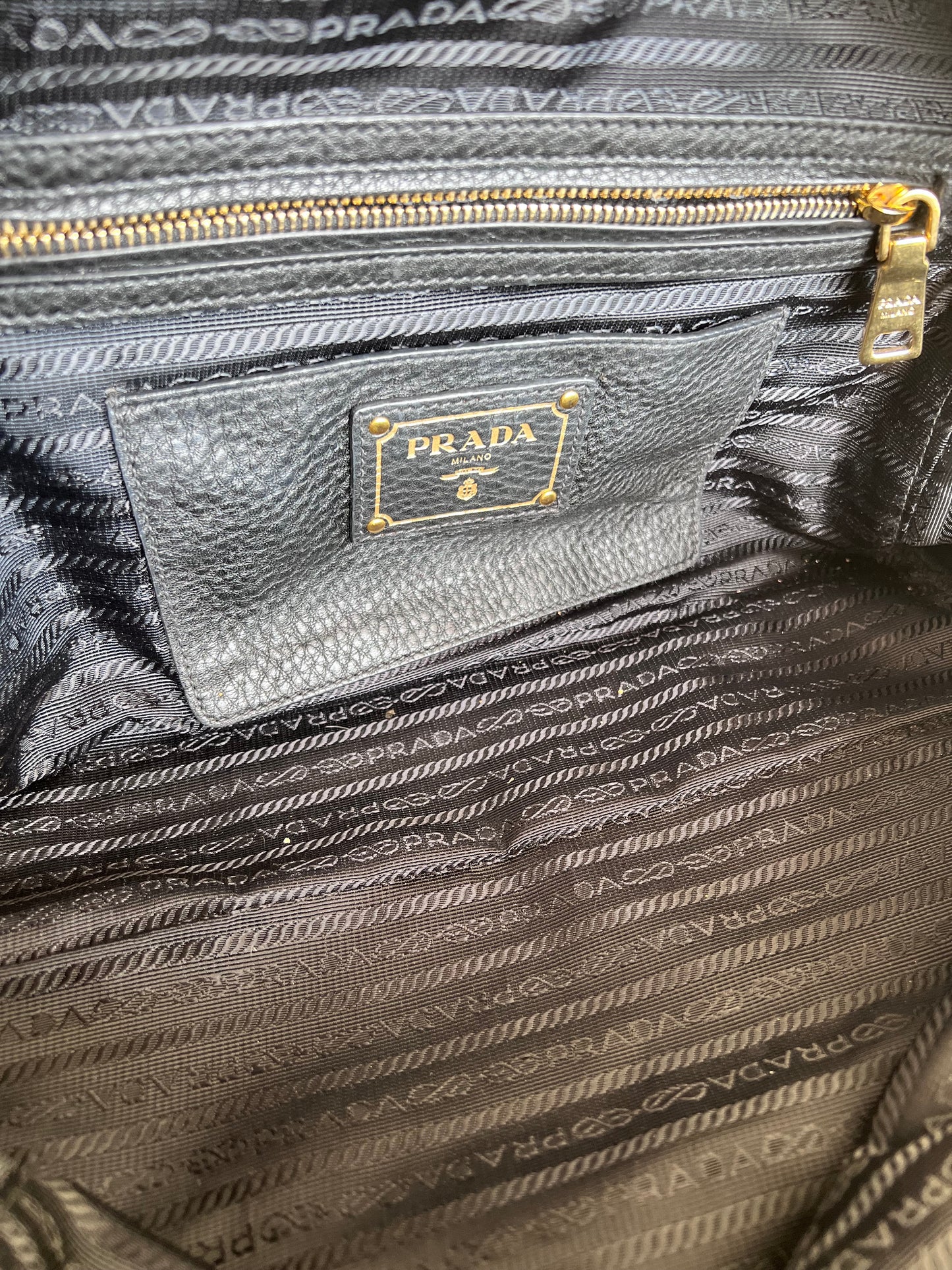 Prada Bowling bag gold hardware