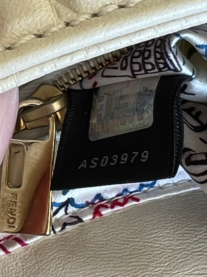 Fendi Baguette Nappa Bianca