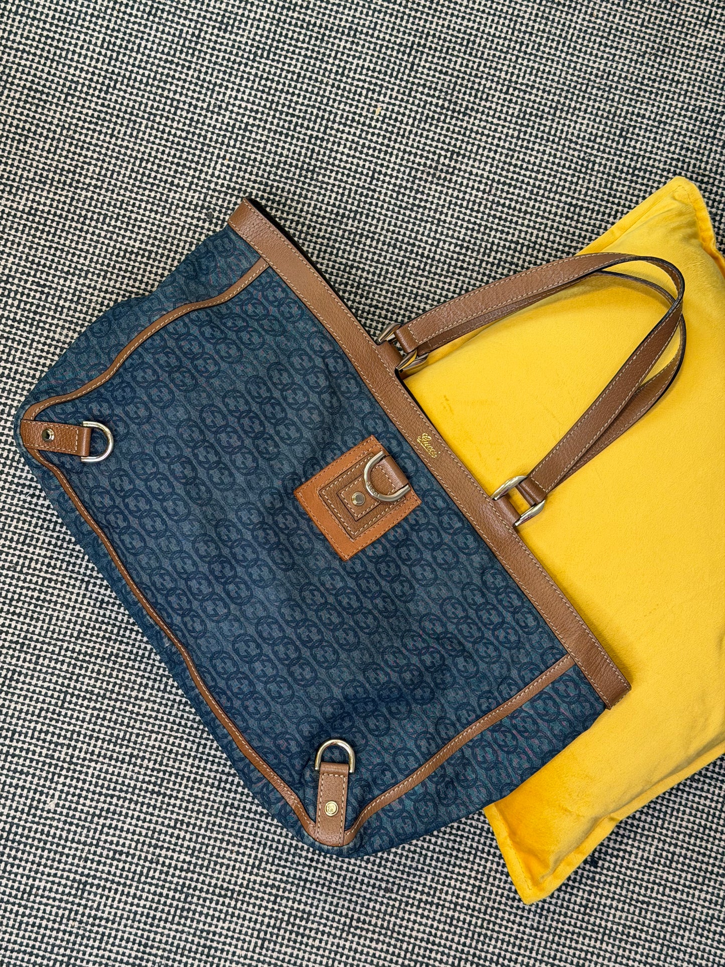 Gucci Abbey Tote Denim