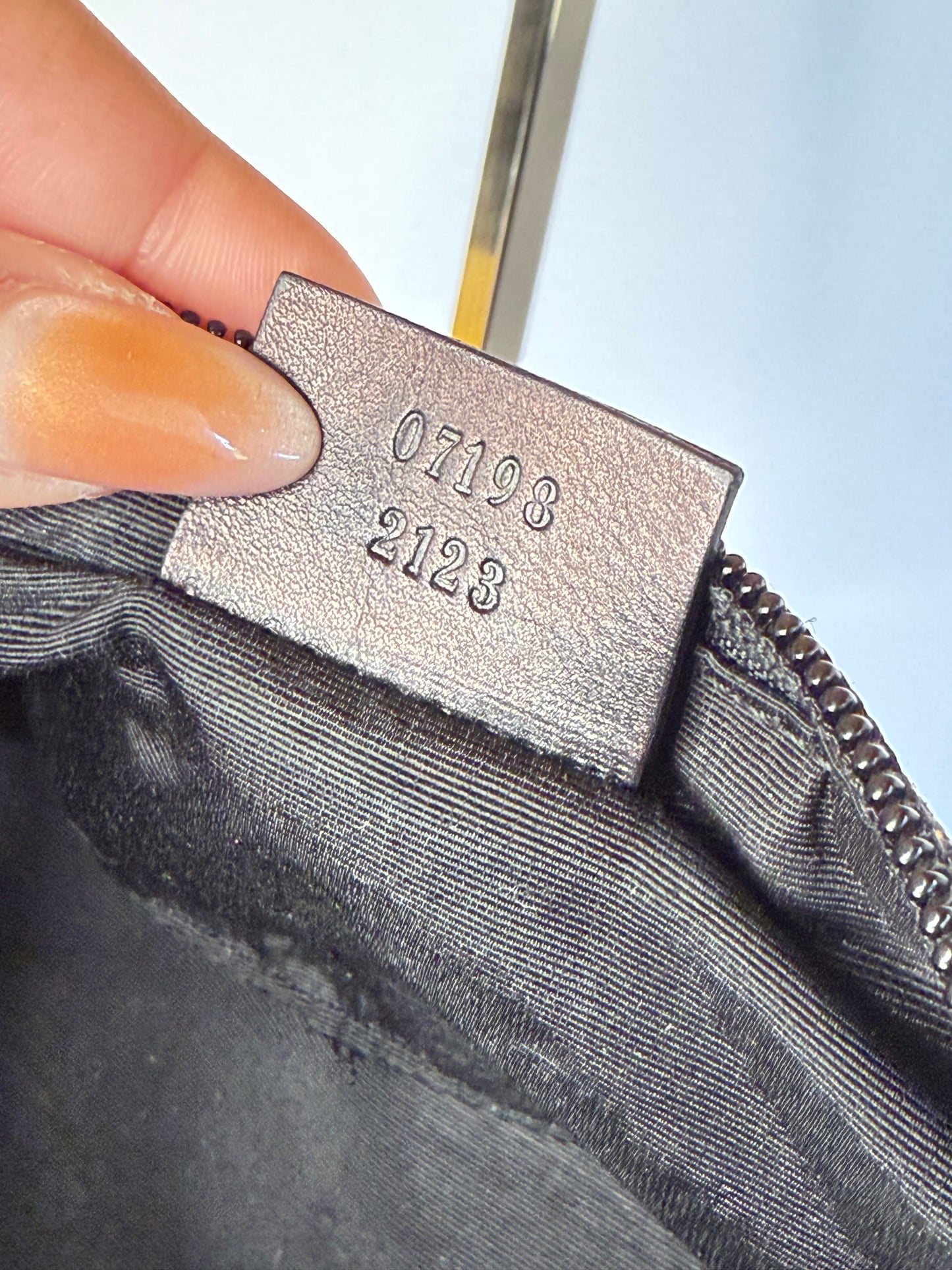 Gucci boat bag grey denim
