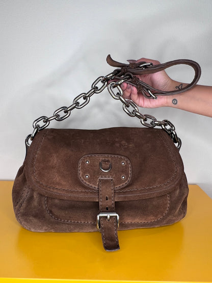 Prada Suede shoulder bag