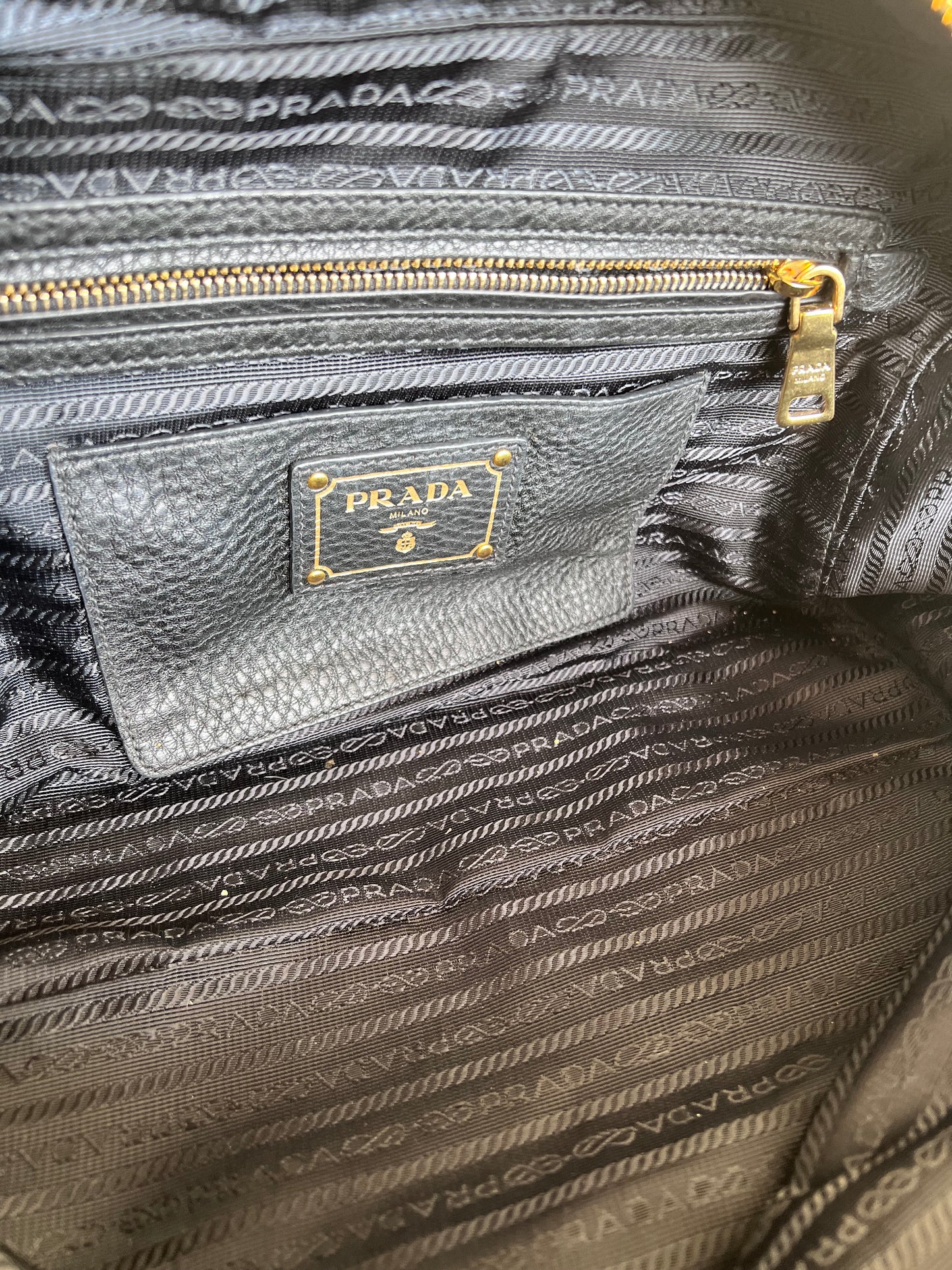 Prada Bowling bag gold hardware