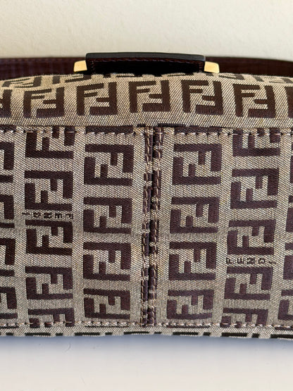 Fendi baguette double flap zucchino