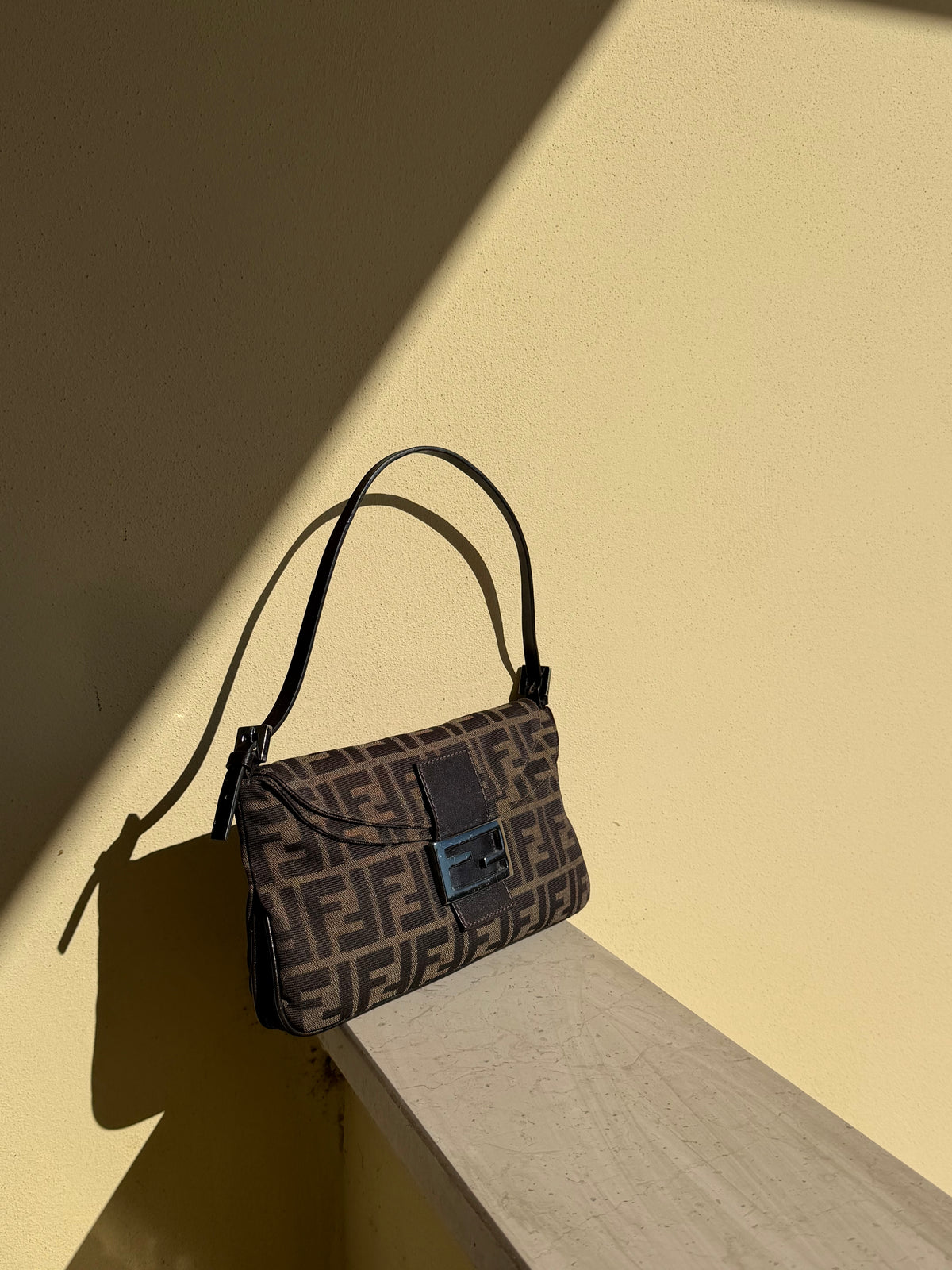 Fendi baguette double flap