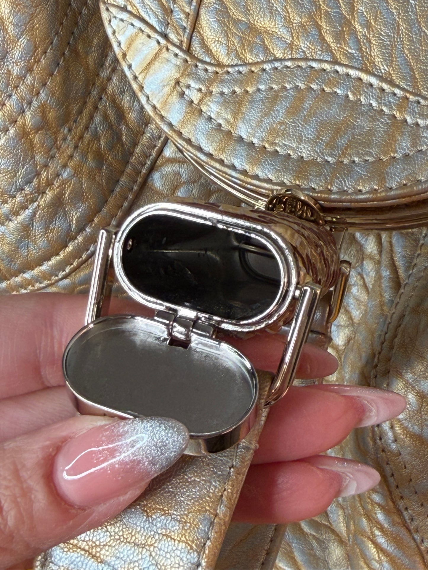 Fendi Spy Gold Silver