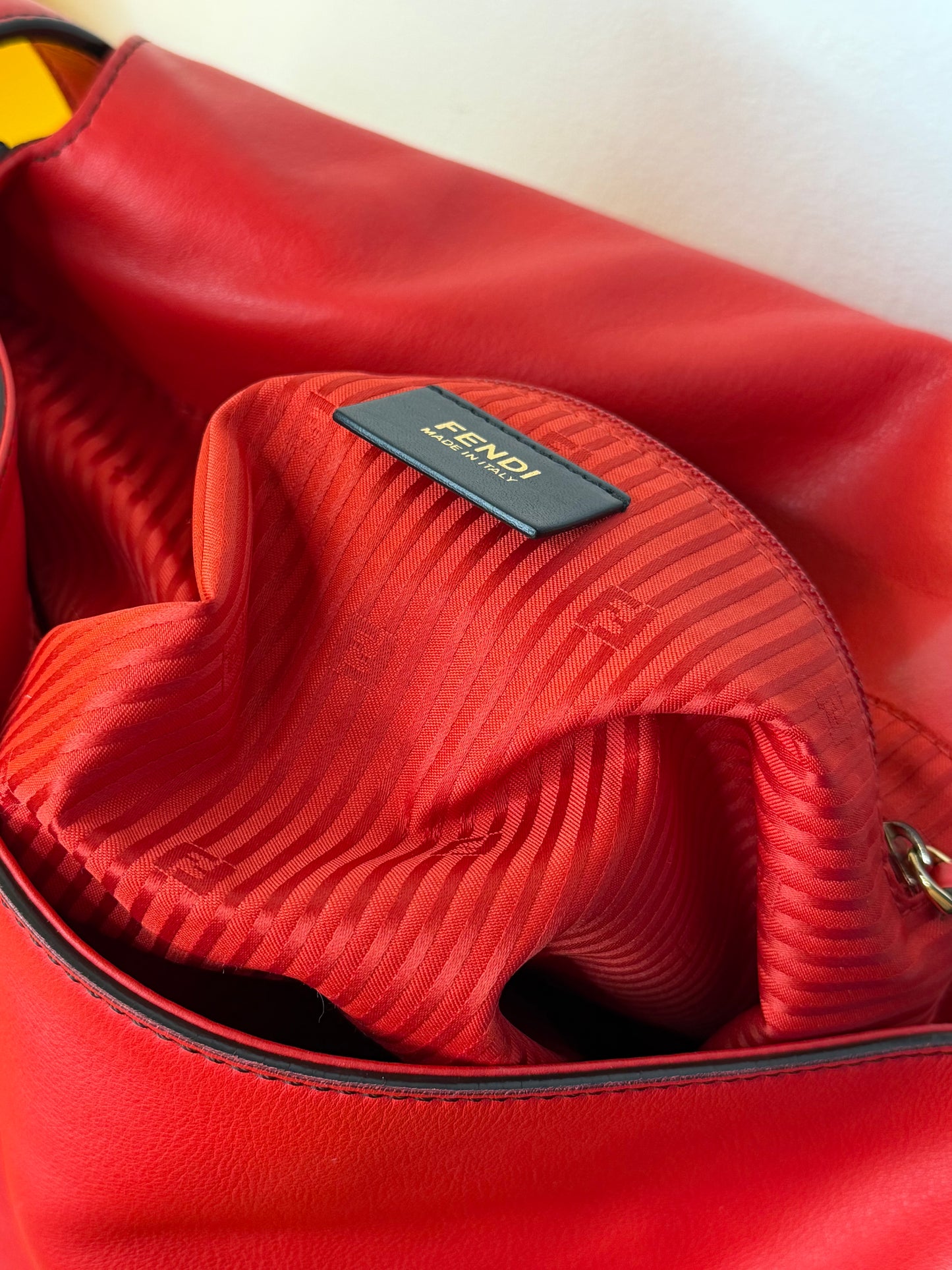 Fendi Mama Baguette rossa