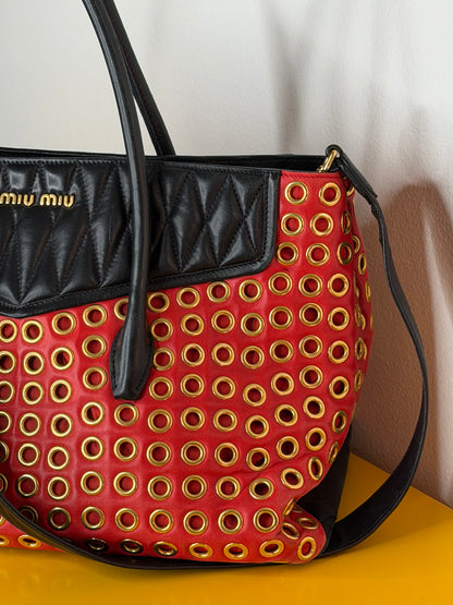 Miu Miu biker red