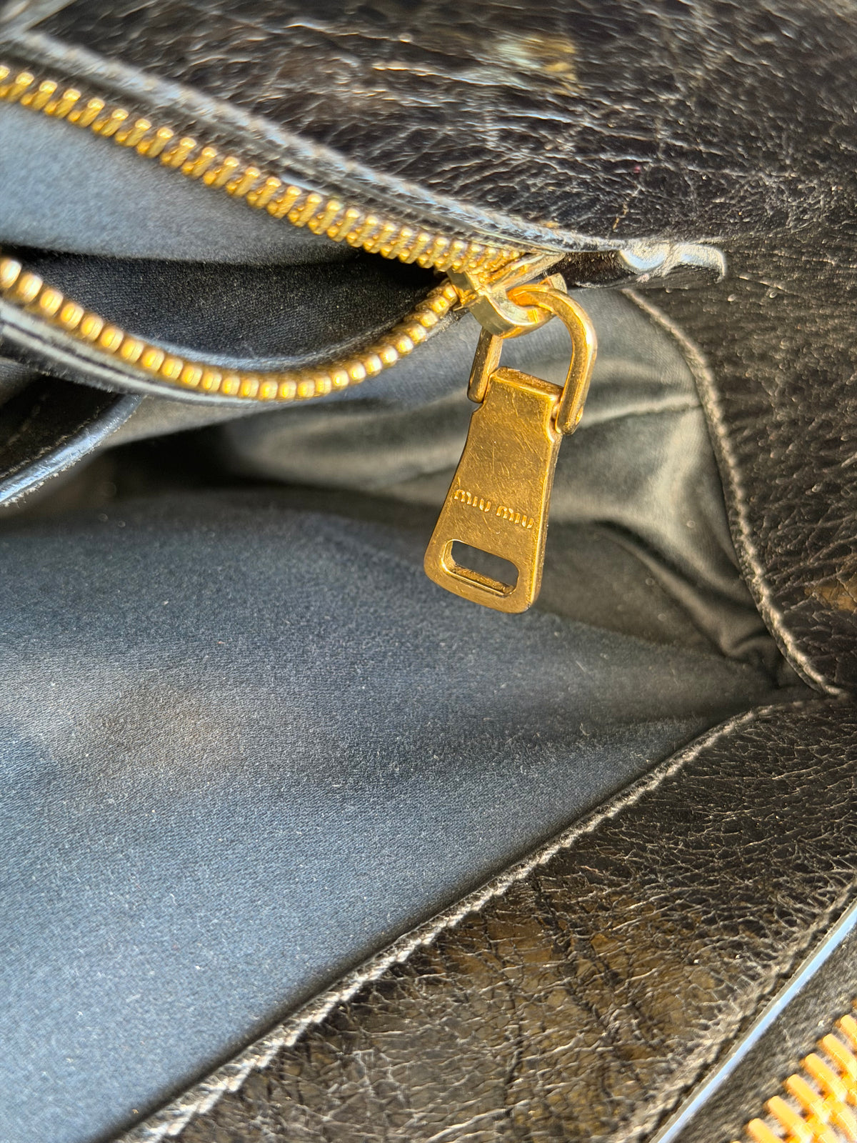 Miu Miu Shopping Vitello Shine