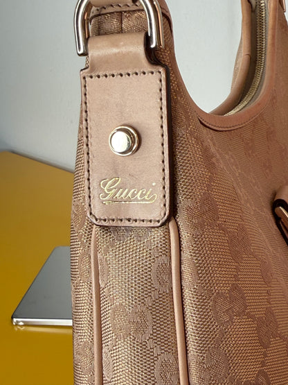 Gucci Abbey Hobo Gold/Pink