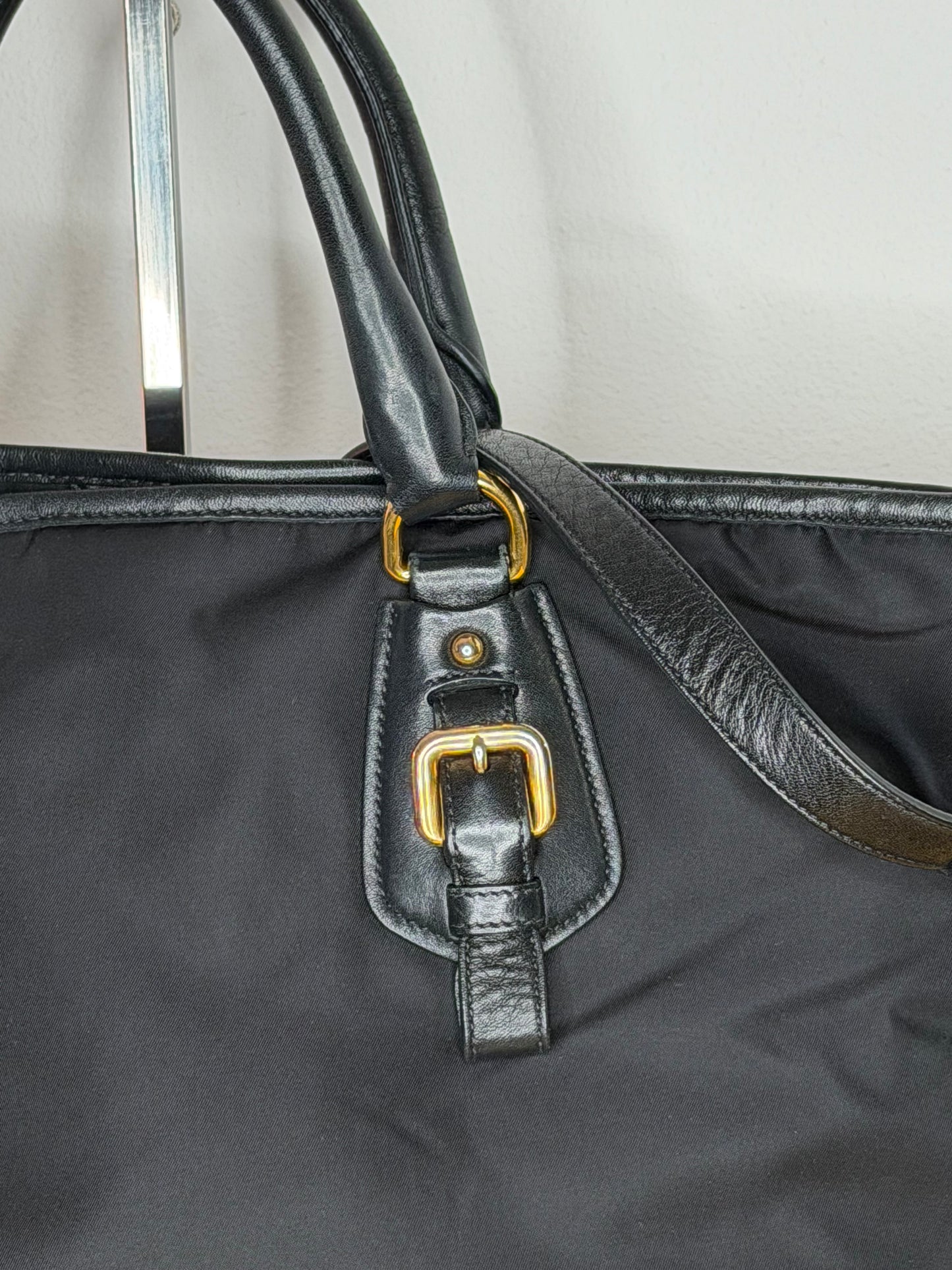 Prada tote nylon/pelle