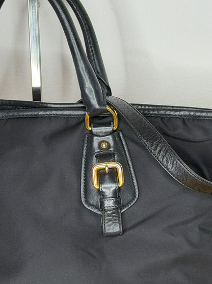 Prada tote nylon/pelle