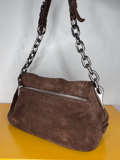 Prada Suede shoulder bag