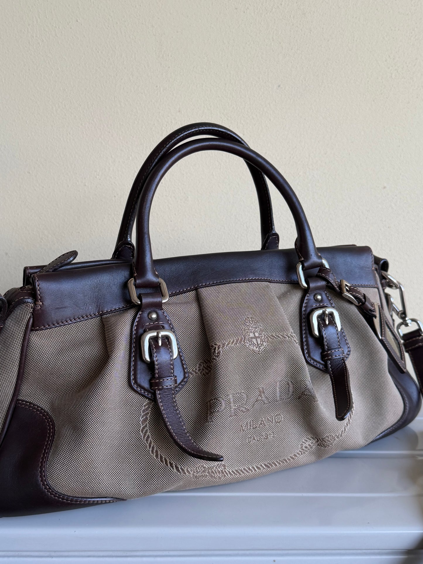 Prada Mini Tote Tessuto Corda