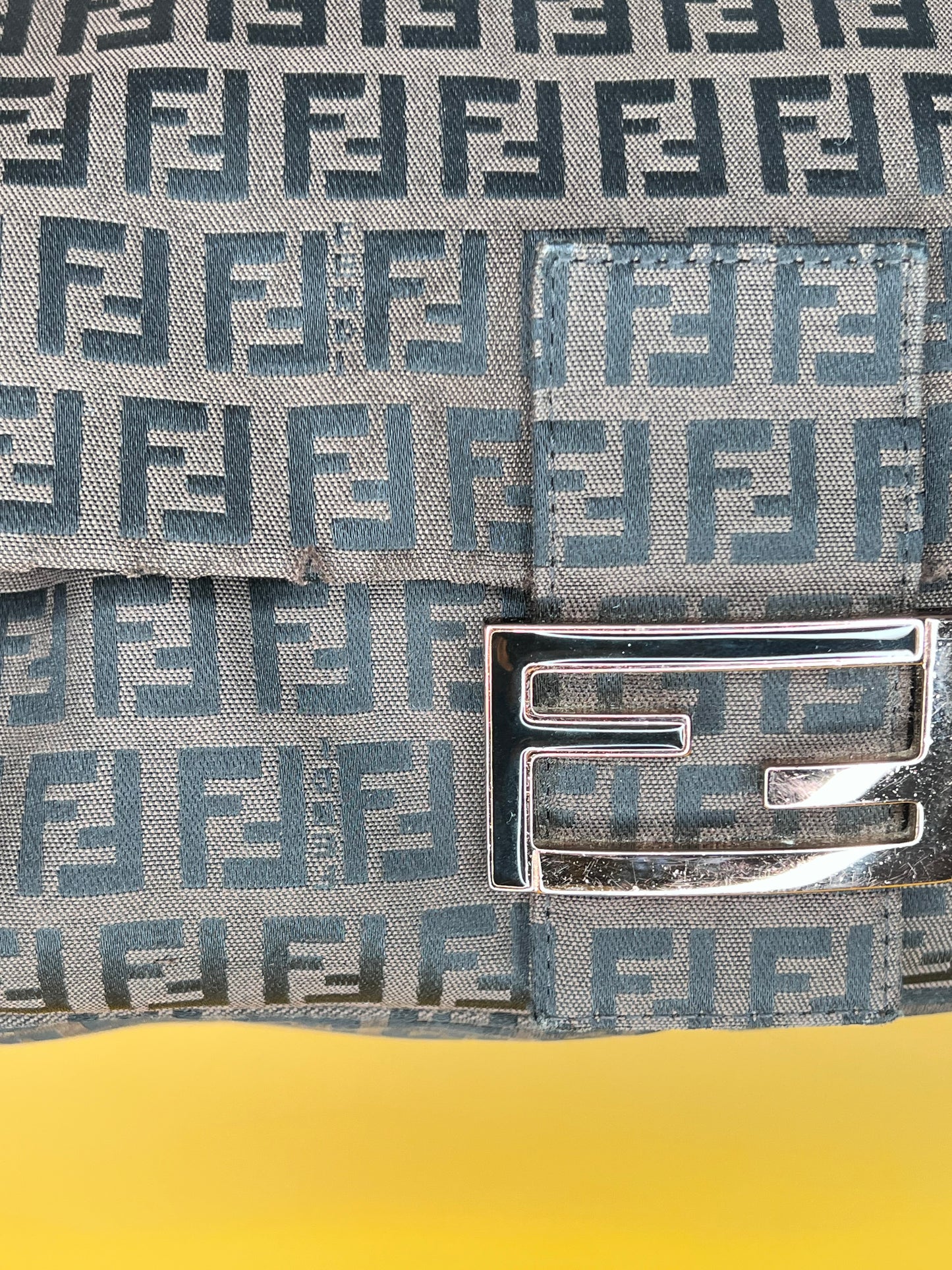 Fendi Mamma Baguette Dark Brown