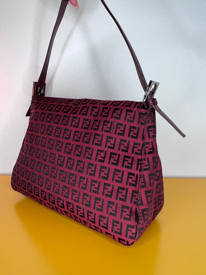 Fendi Mamma Baguette Bordeaux