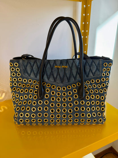 Miu Miu biker tote