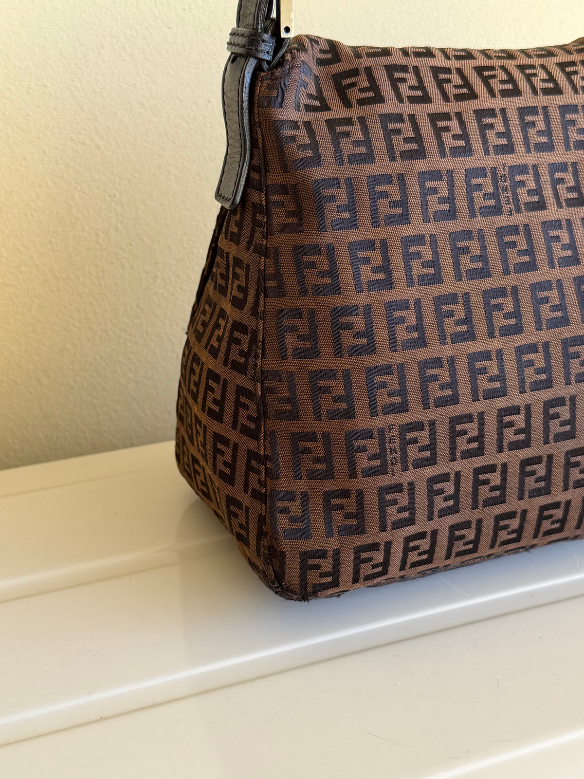Fendi Mamma Baguette Zucchino Marrone